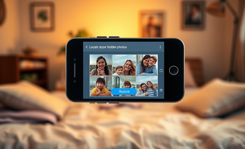 Imagen representativa de una aplicación para recuperar fotos ocultas en dispositivos móviles.