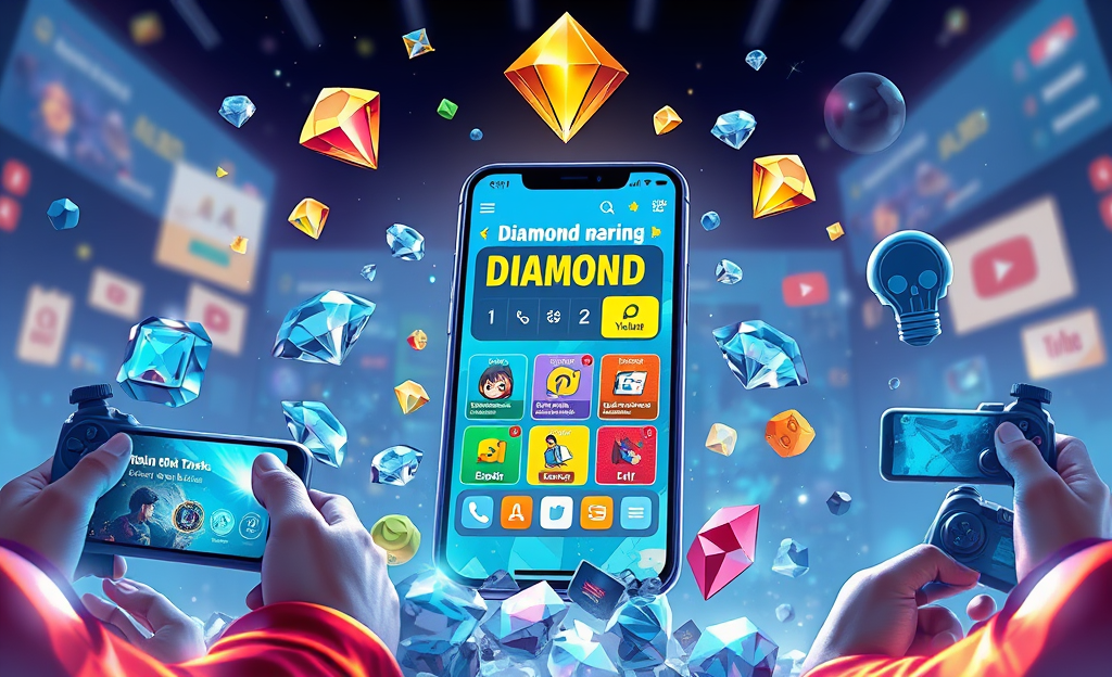 Método para conseguir diamantes gratis en Free Fire utilizando aplicaciones.