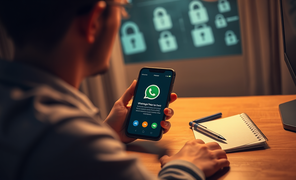 Imagen que ilustra cómo acceder al chat de otro WhatsApp, enfatizando la importancia de la privacidad.