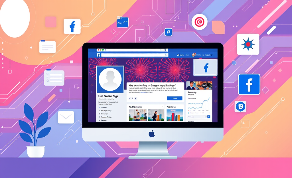 Imagen que ilustra la optimización de páginas de Facebook para mejorar la gestión y visibilidad comercial.