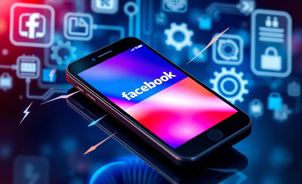 Imagen que ilustra cómo optimizar la velocidad de Facebook con una aplicación.