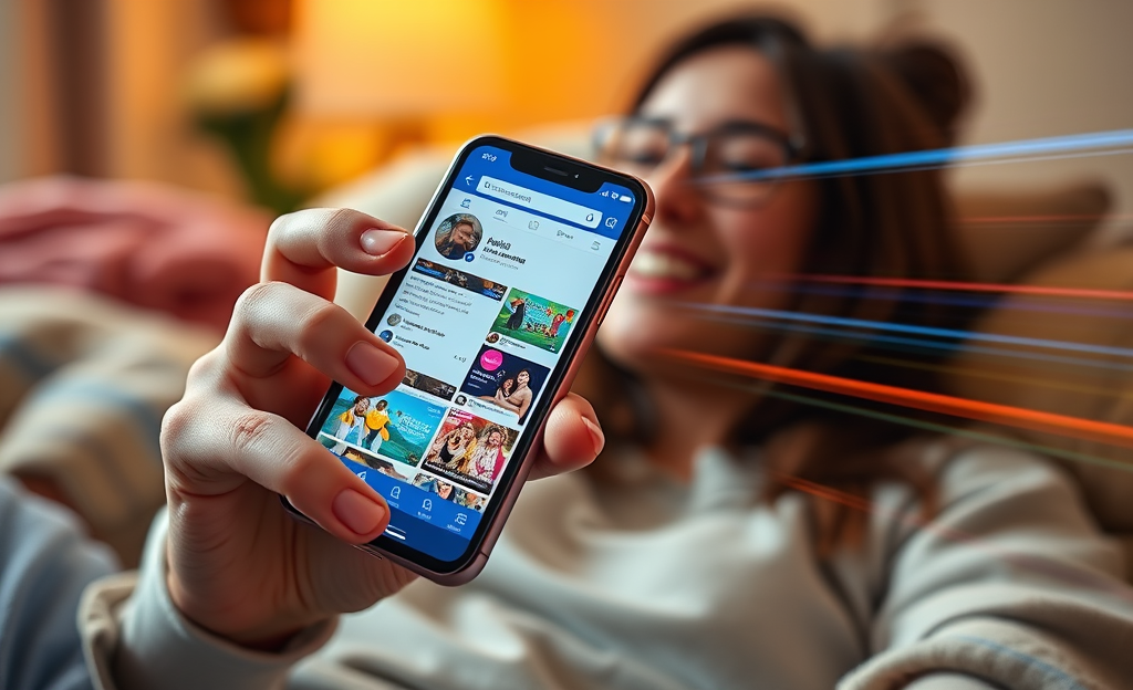Imagen que ilustra la aplicación que permite cargar Facebook en segundos.