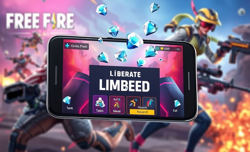 Imagen de la aplicación que libera diamantes en Free Fire