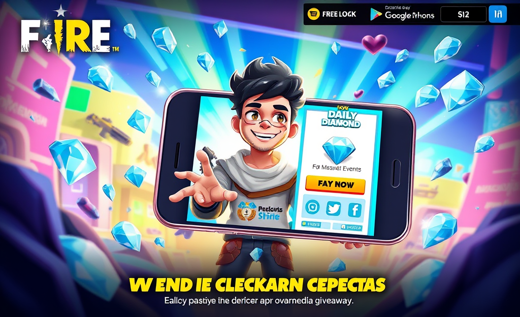 Guía sobre cómo obtener muchos diamantes en Free Fire rápidamente.