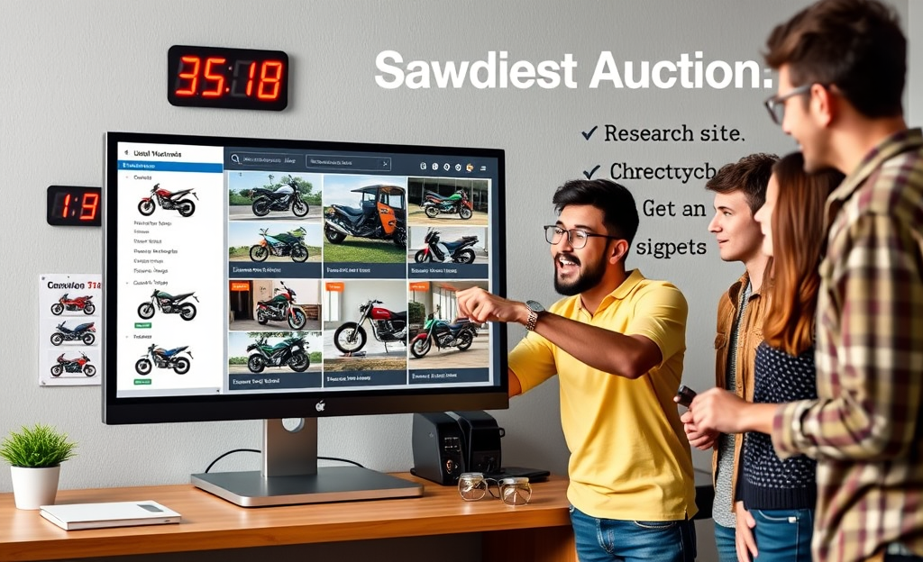 Consejos para la compra de motos baratas en subasta virtual.