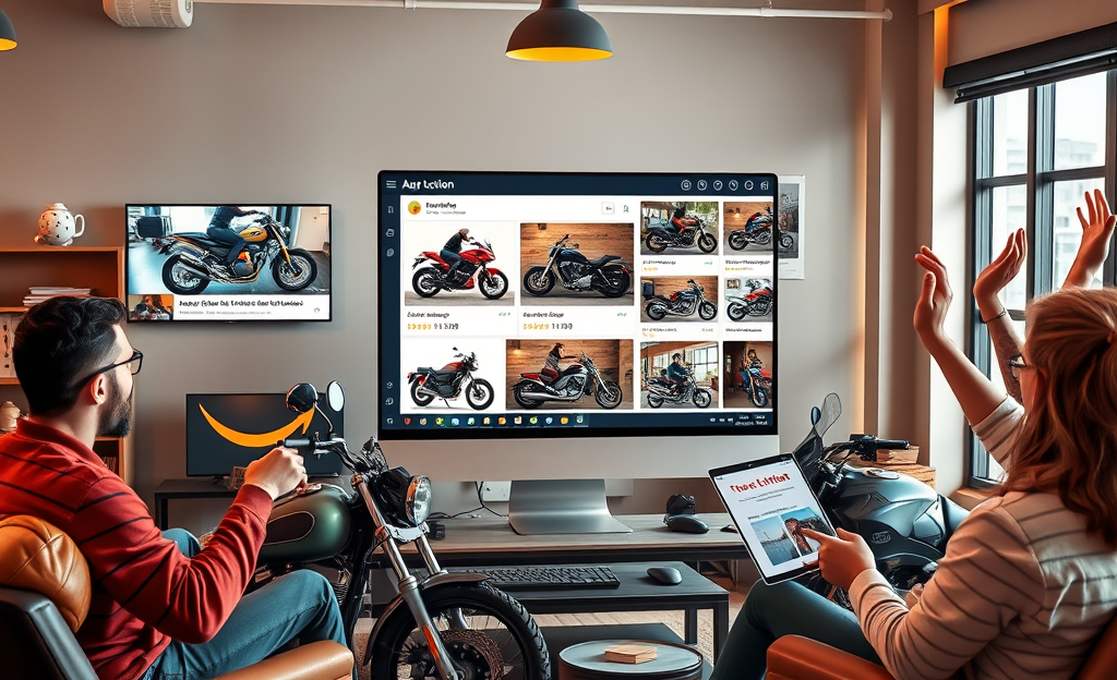 Imagen de varias motos disponibles en subasta online.