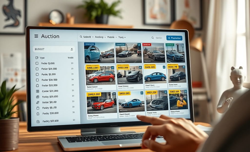 Imagen que ilustra cómo encontrar coches en subasta y consejos para comprar barato.