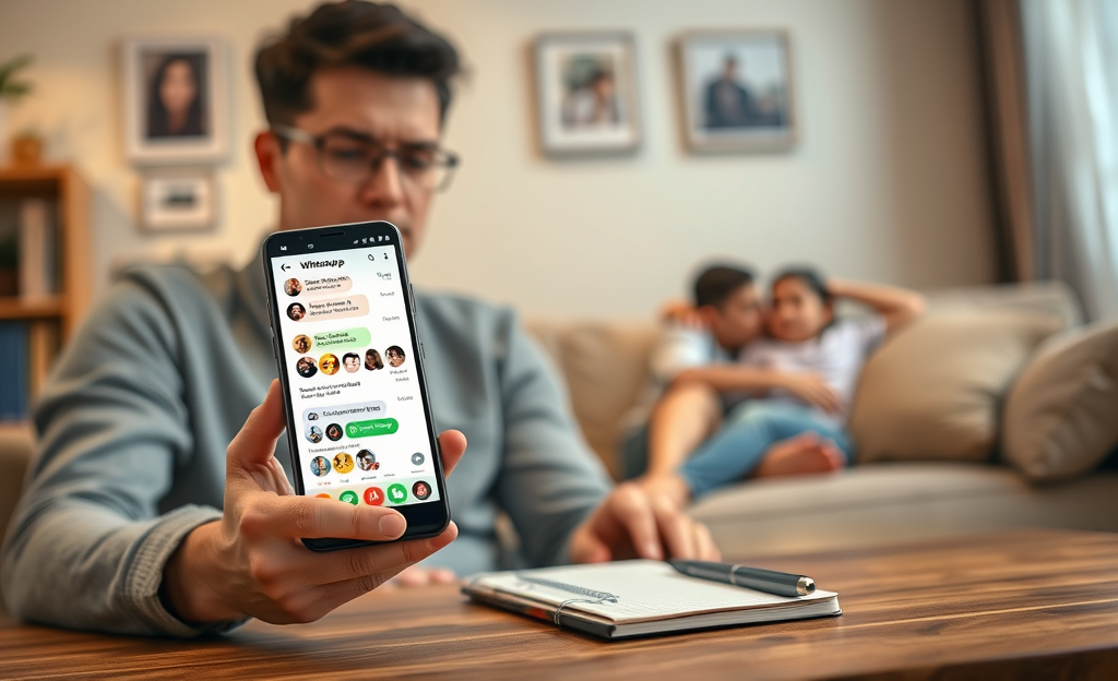 Una aplicación diseñada para acceder a chats de WhatsApp de otro móvil, enfocándose en la monitorización de la actividad de mensajería.