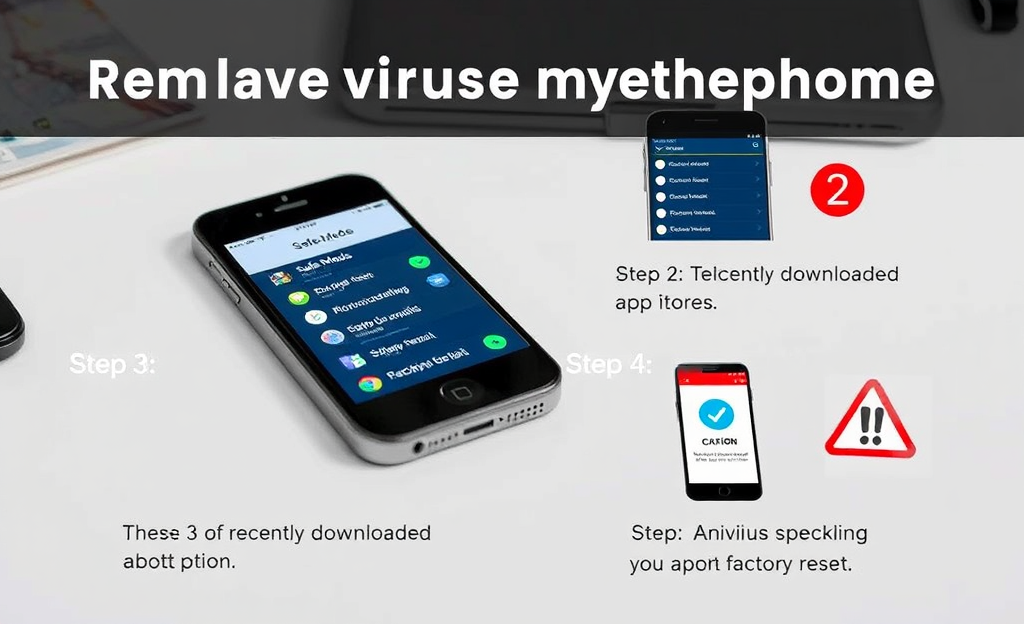 Guía paso a paso para eliminar virus del teléfono móvil.