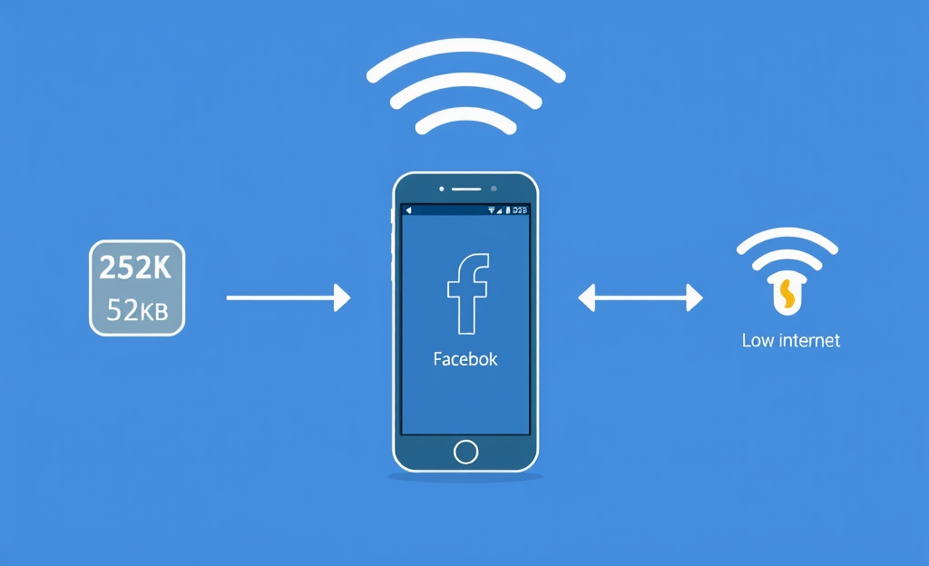 Aplicación ligera que optimiza el uso de Facebook en dispositivos con menos recursos.