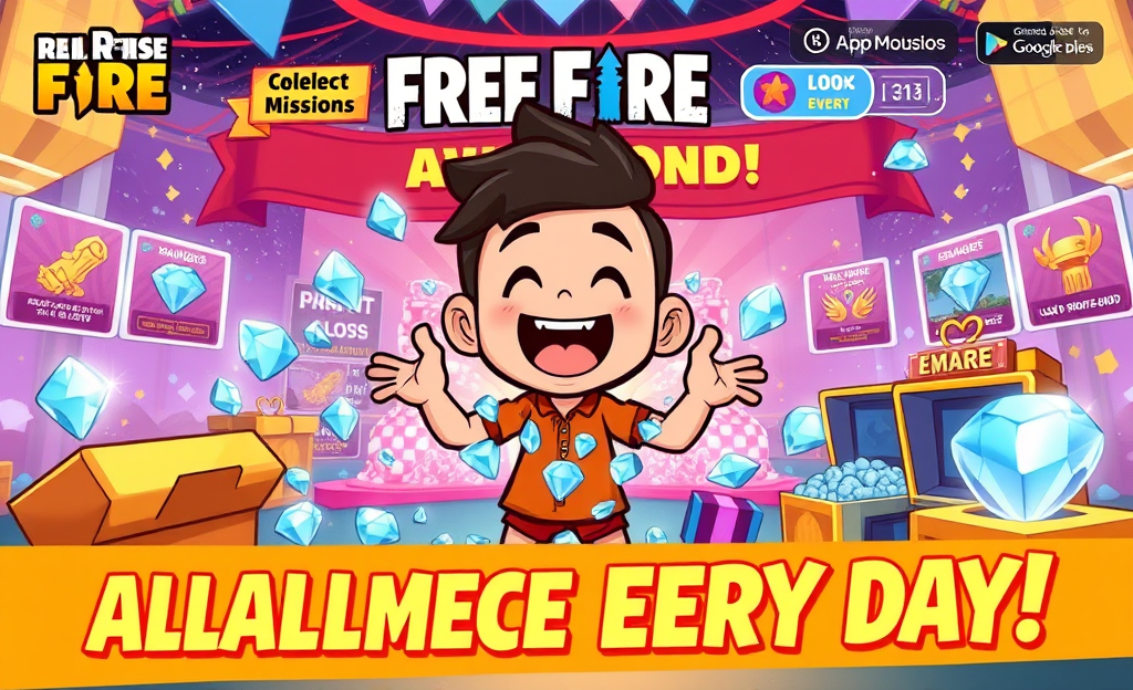 Cómo obtener diamantes gratis en Free Fire diariamente.