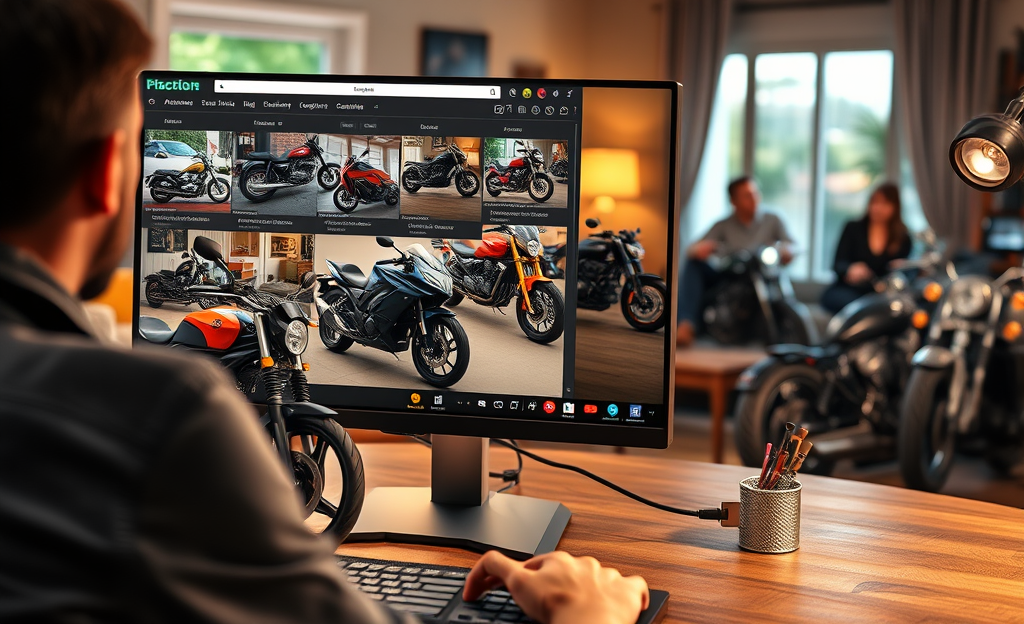 Imagen destacada que muestra diversas motocicletas disponibles en la subasta virtual.