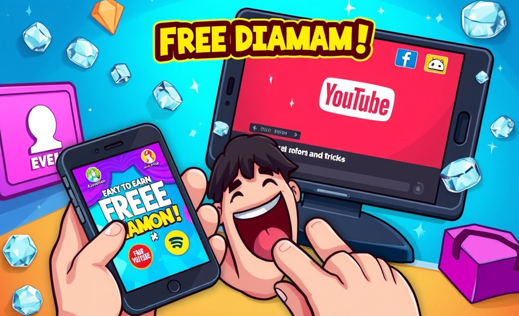Imagen ilustrativa sobre cómo obtener diamantes gratis en Free Fire.