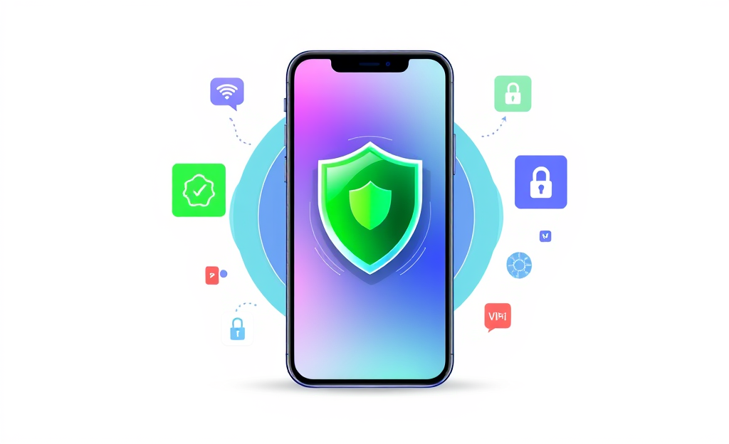 Imagen de un smartphone con aplicación de antivirus móvil gratuita