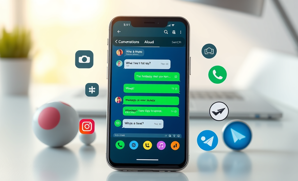 Imagen que ilustra la aplicación para escuchar mensajes de WhatsApp