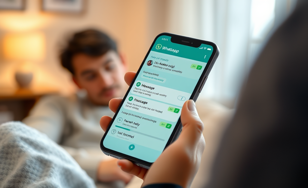 Imagen que representa la app para ver mensajes de WhatsApp, mostrando su interfaz y funcionalidades clave.