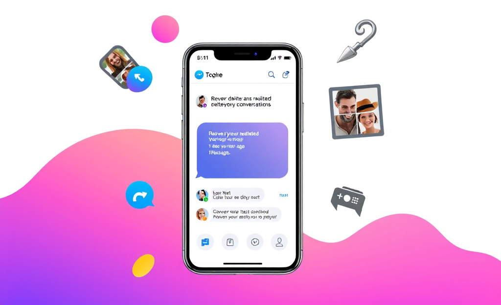 Imagen de la aplicación para recuperar conversaciones eliminadas en Messenger.