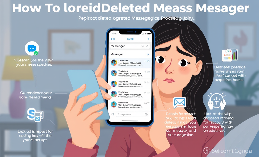 Imagen que ilustra cómo recuperar mensajes de Messenger paso a paso.
