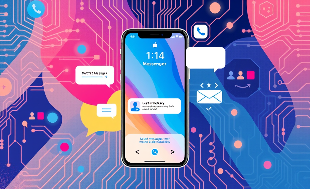 Imagen que ilustra la recuperación de mensajes perdidos en Messenger.