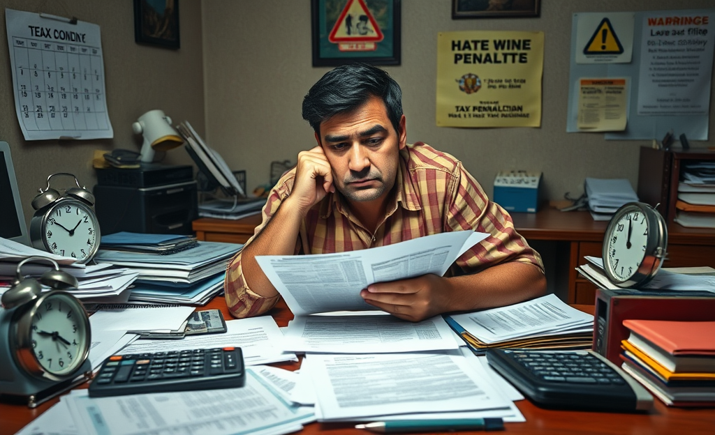 Artículo sobre la importancia de declarar impuestos a tiempo y las sanciones por no hacerlo.