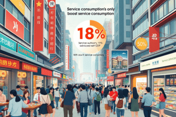 Gráfico sobre el crecimiento del consumo de servicios en China y su impacto en la economía.