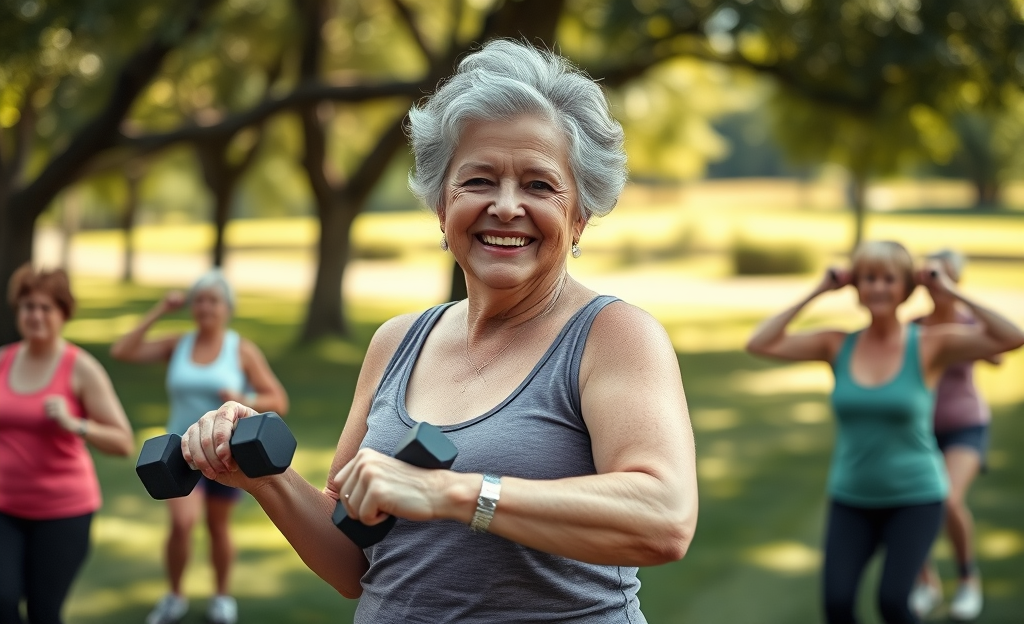 Mujer de 60 años practicando deporte y cuidándose, simbolizando la transformación personal y la salud mental.