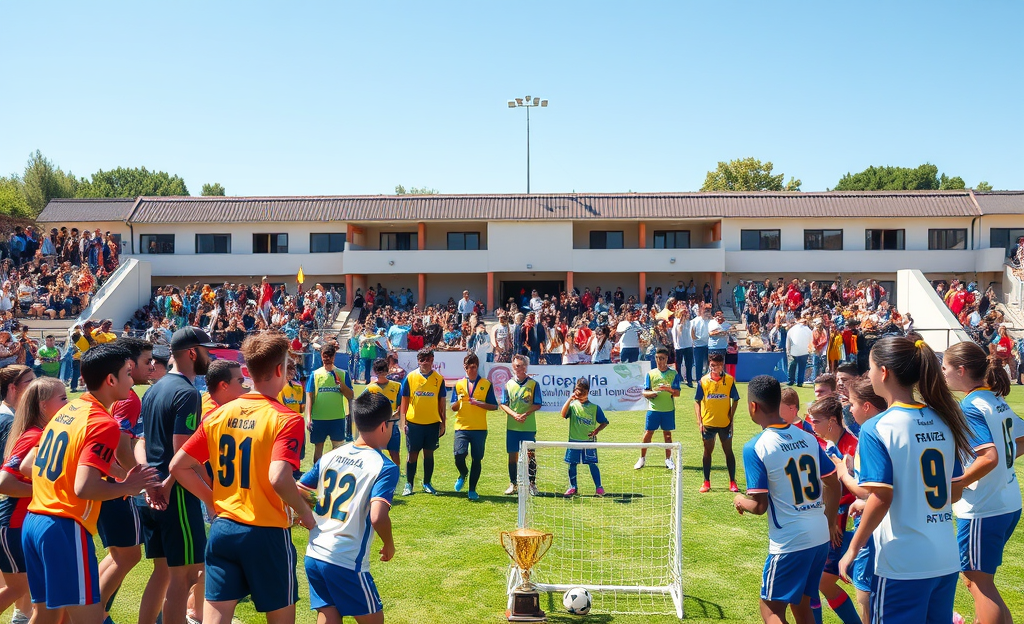 Cartel del Torneo Iter Vitae que promueve el deporte y la participación juvenil.