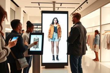Imagen de un usuario probándose ropa en el probador virtual de Zara con avatares hiperrealistas.