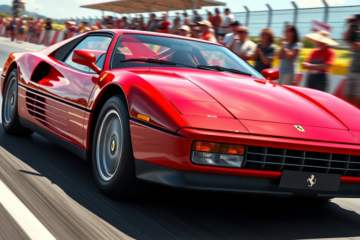 Ferrari 512 TR con motor V12, destacando su diseño y rendimiento.