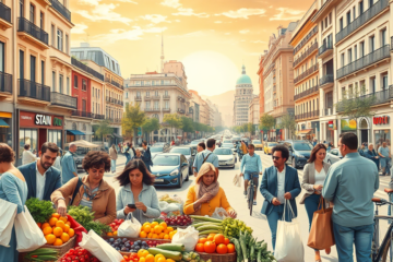 Gráfico que ilustra el crecimiento del PIB y su impacto en la economía, favorecido por el aumento del consumo interno y el empleo.