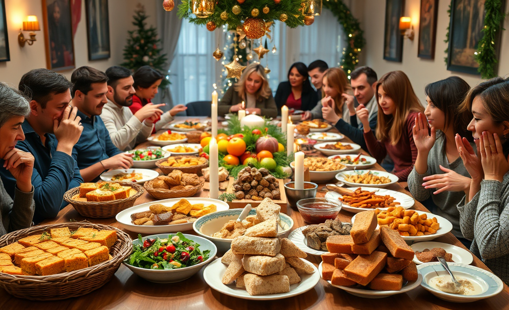 Gráfica sobre el desperdicio de alimentos en España durante las fiestas navideñas, destacando los productos más desechados y consejos para reducir el desperdicio.