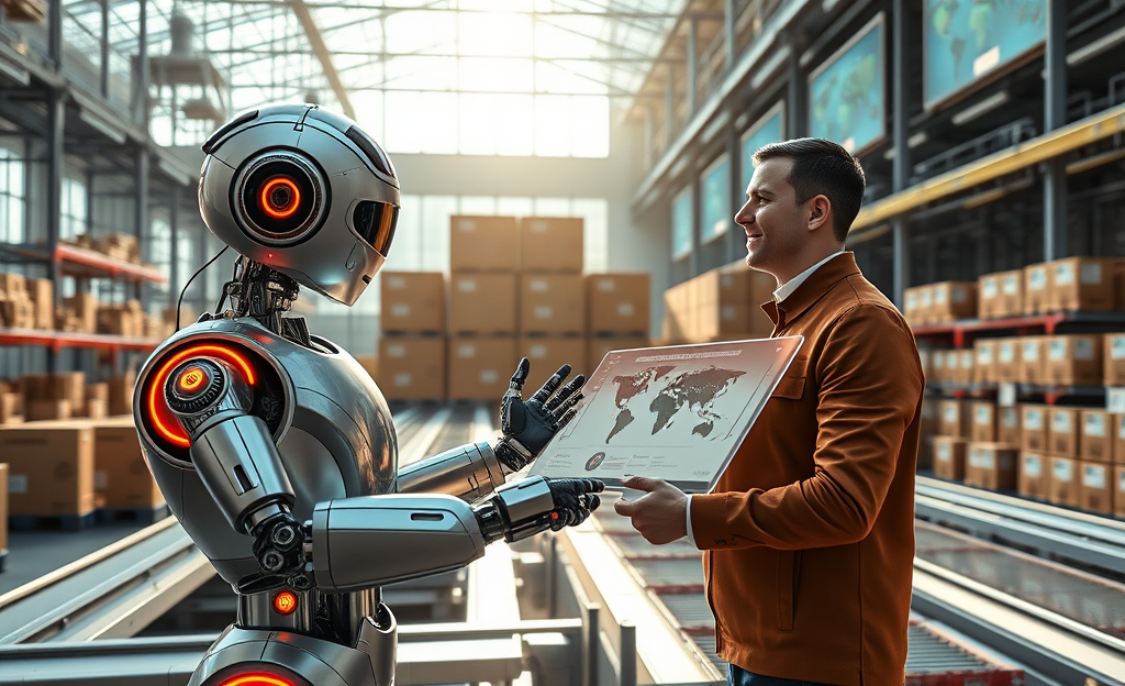 Imagen que representa la optimización de negociaciones logísticas mediante inteligencia artificial por Happy Robot.