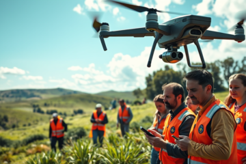 Drones de alta tecnología en operaciones de búsqueda de desaparecidos.