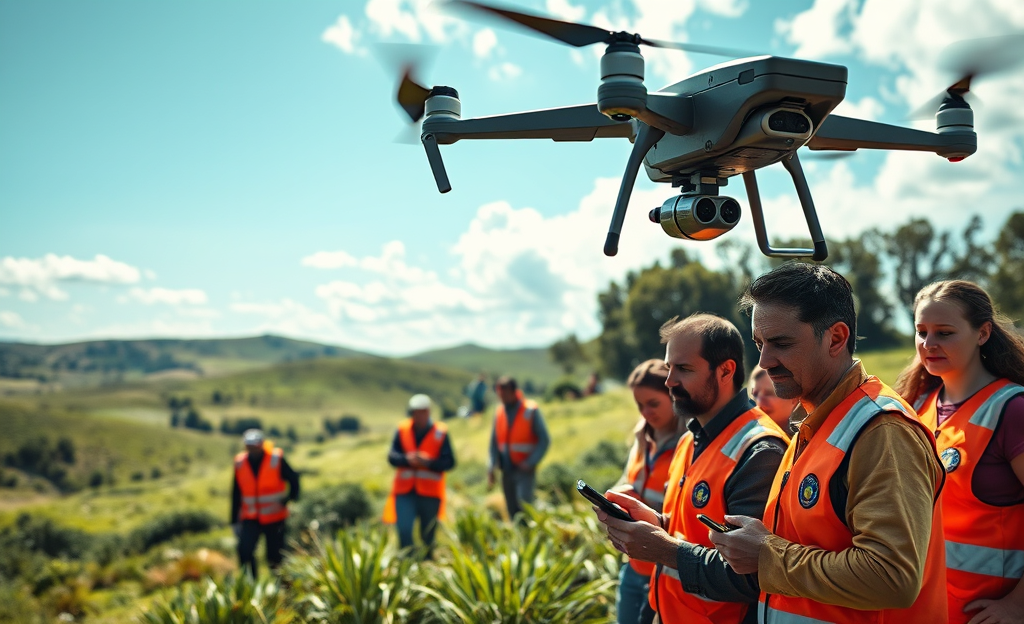 Drones de alta tecnología en operaciones de búsqueda de desaparecidos.