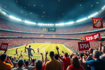 Infografía sobre la Liga del Dinero del Fútbol, destacando la facturación del Real Madrid y su liderazgo en el sector.