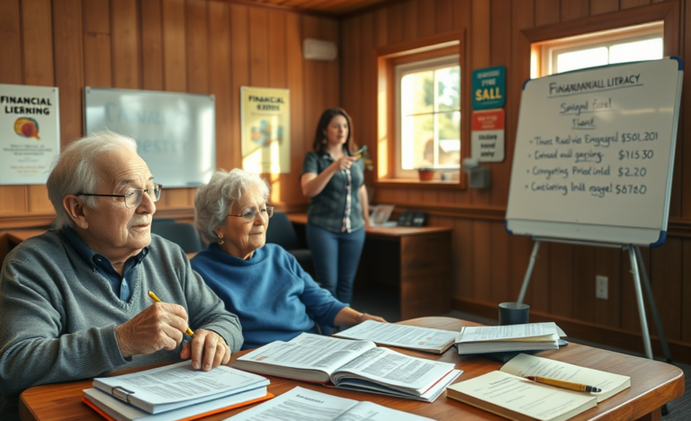 Imagen que representa la importancia de la educación financiera en la tercera edad para una mejor gestión de las finanzas.