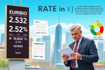 El Euríbor sube a 2,532%, encareciendo hipotecas variables en España y los posibles aumentos del BCE.