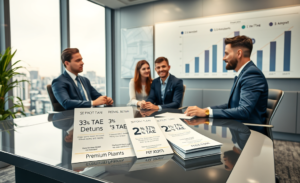 Gráfico sobre la rentabilidad de depósitos a corto plazo.