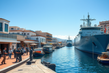 Base naval en Rota generando impacto económico en España.
