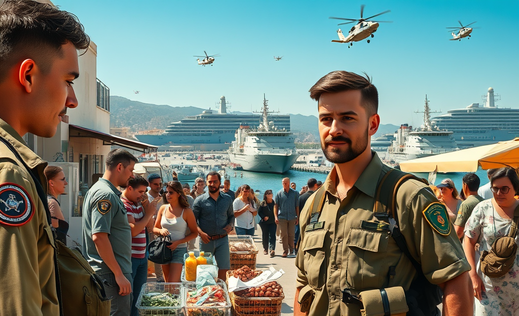 La base naval de Rota y su impacto económico en la región, destacando los ingresos generados y la inversión militar.