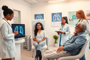 Imagen representativa del proyecto SOLACE+ para el cribado de cáncer de pulmón y su impacto en la salud pública.