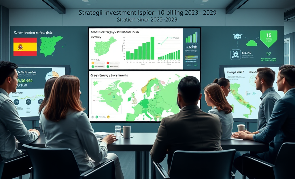 Plan estratégico de 10.000 millones para inversiones y adquisiciones en energías verdes y nuevas tecnologías.