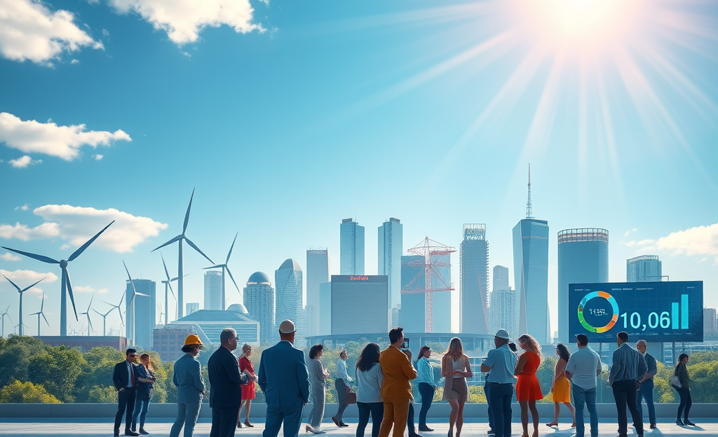 Gráfico del nuevo plan estratégico en energías renovables con inversiones significativas.