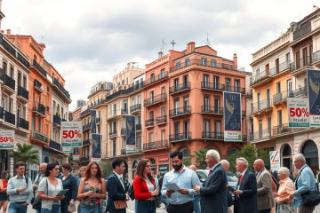 Imagen que representa descuentos en inmuebles debido a la caída en ventas.