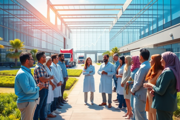 Inversión en autoabastecimiento de medicamentos plasmáticos en Egipto, destacando la creación de empleo y ahorro en la adquisición de medicamentos.