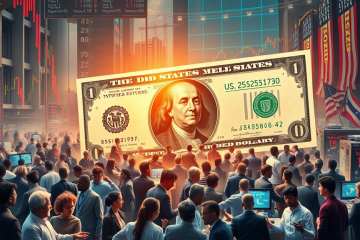 Gráfica que representa la evolución de la economía americana a lo largo de 250 años, desde sus orígenes hasta la era de la inteligencia artificial.