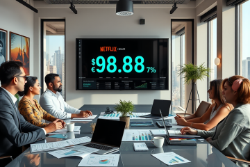 Gráfico de ingresos de Netflix en España mostrando el aumento significativo en 2025.