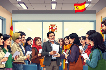 Inmigrantes en proceso de regularización en España, destacando las nuevas afiliaciones a la Seguridad Social.