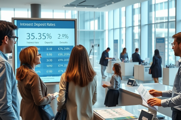 Gráfico que muestra la mejora en las tasas de rendimiento de depósitos bancarios tras el aumento de tipos de interés.