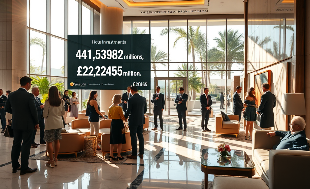 Gráficos sobre la inversión hotelera en España entre 2010 y 2026, destacando el crecimiento y las categorías de hoteles.